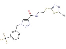 N-{2-[(5-methyl-1,3,4-thiadiazol-2-yl)thio]ethyl}-1-[3-(trifluoromethyl)benzyl]-1H-1,2,3-triazole-4-carboxamide