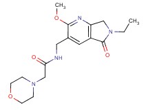N-[(6-ethyl-2-methoxy-5-oxo-6,7-dihydro-5H-pyrrolo[3,4-b]pyridin-3-yl)methyl]-2-morpholin-4-ylacetamide