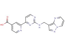 2-{2-[(pyrazolo[1,5-a]pyrimidin-3-ylmethyl)amino]pyrimidin-4-yl}isonicotinic acid