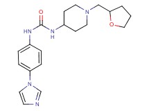 N-[4-(1H-imidazol-1-yl)phenyl]-N'-[1-(tetrahydrofuran-2-ylmethyl)piperidin-4-yl]urea