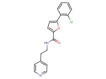 5-(2-chlorophenyl)-N-[2-(4-pyridinyl)ethyl]-2-furamide
