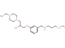 1-(4-ethyl-1-piperazinyl)-3-[3-({[3-(methylthio)propyl]amino}methyl)phenoxy]-2-propanol