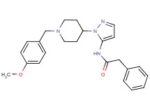 N-{1-[1-(4-methoxybenzyl)-4-piperidinyl]-1H-pyrazol-5-yl}-2-phenylacetamide
