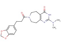 7-[3-(1,3-benzodioxol-5-yl)propanoyl]-2-(dimethylamino)-3,5,6,7,8,9-hexahydro-4H-pyrimido[4,5-d]azepin-4-one
