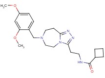 N-{2-[7-(2,4-dimethoxybenzyl)-6,7,8,9-tetrahydro-5H-[1,2,4]triazolo[4,3-d][1,4]diazepin-3-yl]ethyl}cyclobutanecarboxamide