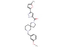 7-(3-methoxybenzyl)-2-{[3-(5-methyl-2-furyl)-1H-pyrazol-5-yl]carbonyl}-2,7-diazaspiro[4.5]decane