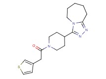 3-[1-(3-thienylacetyl)-4-piperidinyl]-6,7,8,9-tetrahydro-5H-[1,2,4]triazolo[4,3-a]azepine