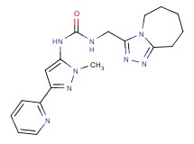 N-(1-methyl-3-pyridin-2-yl-1H-pyrazol-5-yl)-N'-(6,7,8,9-tetrahydro-5H-[1,2,4]triazolo[4,3-a]azepin-3-ylmethyl)urea