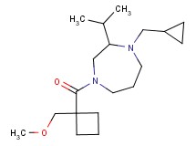 1-(cyclopropylmethyl)-2-isopropyl-4-{[1-(methoxymethyl)cyclobutyl]carbonyl}-1,4-diazepane