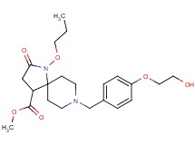 methyl 8-[4-(2-hydroxyethoxy)benzyl]-2-oxo-1-propoxy-1,8-diazaspiro[4.5]decane-4-carboxylate