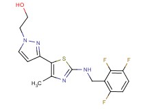 2-(3-{4-methyl-2-[(2,3,6-trifluorobenzyl)amino]-1,3-thiazol-5-yl}-1H-pyrazol-1-yl)ethanol