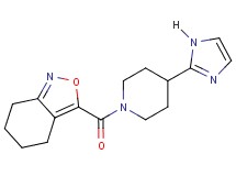 3-{[4-(1H-imidazol-2-yl)piperidin-1-yl]carbonyl}-4,5,6,7-tetrahydro-2,1-benzisoxazole