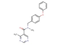 N,4-dimethyl-N-(4-phenoxybenzyl)-5-pyrimidinecarboxamide