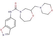 N-1,2-benzisoxazol-6-yl-2-(morpholin-4-ylmethyl)-1,4-oxazepane-4-carboxamide
