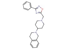 2-{1-[(3-phenyl-1,2,4-oxadiazol-5-yl)methyl]-4-piperidinyl}-1,2,3,4-tetrahydroisoquinoline