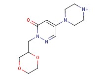 2-(1,4-dioxan-2-ylmethyl)-5-(1-piperazinyl)-3(2H)-pyridazinone hydrochloride
