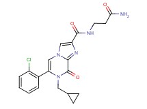 N-(3-amino-3-oxopropyl)-6-(2-chlorophenyl)-7-(cyclopropylmethyl)-8-oxo-7,8-dihydroimidazo[1,2-a]pyrazine-2-carboxamide