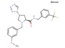 (4R)-1-(3-methoxybenzyl)-4-(1H-tetrazol-1-yl)-N-[3-(trifluoromethyl)benzyl]-L-prolinamide