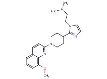 (2-{2-[1-(8-methoxyquinolin-2-yl)piperidin-4-yl]-1H-imidazol-1-yl}ethyl)dimethylamine