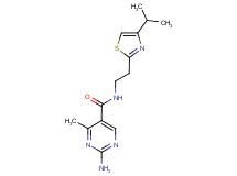 2-amino-N-[2-(4-isopropyl-1,3-thiazol-2-yl)ethyl]-4-methylpyrimidine-5-carboxamide