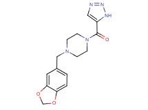 1-(1,3-benzodioxol-5-ylmethyl)-4-(1H-1,2,3-triazol-5-ylcarbonyl)piperazine