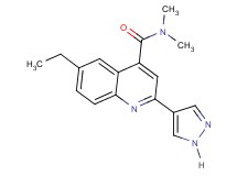 6-ethyl-N,N-dimethyl-2-(1H-pyrazol-4-yl)quinoline-4-carboxamide