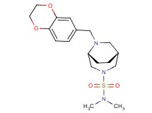(1R*,5R*)-6-(2,3-dihydro-1,4-benzodioxin-6-ylmethyl)-N,N-dimethyl-3,6-diazabicyclo[3.2.2]nonane-3-sulfonamide