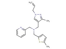 1-(1-allyl-3-methyl-1H-pyrazol-4-yl)-N-[(5-methyl-2-thienyl)methyl]-N-(pyridin-2-ylmethyl)methanamine