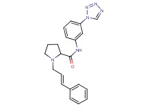 1-[(2E)-3-phenyl-2-propen-1-yl]-N-[3-(1H-tetrazol-1-yl)phenyl]prolinamide