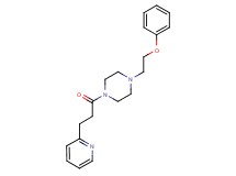 1-(2-phenoxyethyl)-4-[3-(2-pyridinyl)propanoyl]piperazine