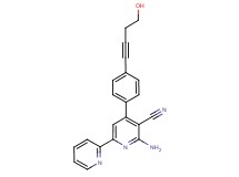 6-amino-4-[4-(4-hydroxybut-1-yn-1-yl)phenyl]-2,2'-bipyridine-5-carbonitrile