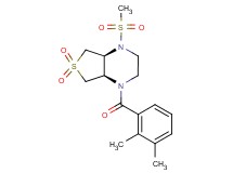 (4aS*,7aR*)-1-(2,3-dimethylbenzoyl)-4-(methylsulfonyl)octahydrothieno[3,4-b]pyrazine 6,6-dioxide