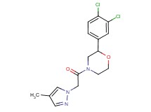2-(3,4-dichlorophenyl)-4-[(4-methyl-1H-pyrazol-1-yl)acetyl]morpholine