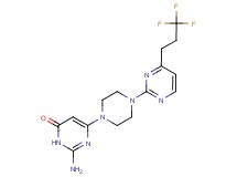 2-amino-6-{4-[4-(3,3,3-trifluoropropyl)pyrimidin-2-yl]piperazin-1-yl}pyrimidin-4(3H)-one