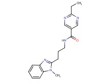 2-ethyl-N-[3-(1-methyl-1H-benzimidazol-2-yl)propyl]pyrimidine-5-carboxamide