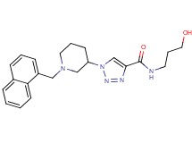 N-(3-hydroxypropyl)-1-[1-(1-naphthylmethyl)-3-piperidinyl]-1H-1,2,3-triazole-4-carboxamide