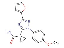 1-[3-(2-furyl)-1-(4-methoxyphenyl)-1H-1,2,4-triazol-5-yl]cyclopropanecarboxamide