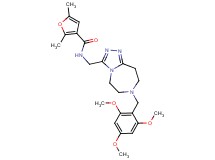 2,5-dimethyl-N-{[7-(2,4,6-trimethoxybenzyl)-6,7,8,9-tetrahydro-5H-[1,2,4]triazolo[4,3-d][1,4]diazepin-3-yl]methyl}-3-furamide