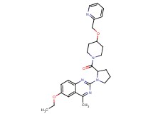 6-ethoxy-4-methyl-2-(2-{[4-(2-pyridinylmethoxy)-1-piperidinyl]carbonyl}-1-pyrrolidinyl)quinazoline