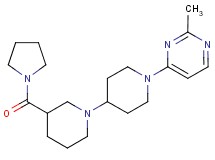 1'-(2-methylpyrimidin-4-yl)-3-(pyrrolidin-1-ylcarbonyl)-1,4'-bipiperidine