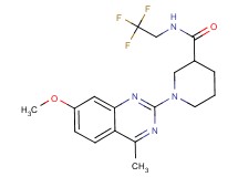 1-(7-methoxy-4-methyl-2-quinazolinyl)-N-(2,2,2-trifluoroethyl)-3-piperidinecarboxamide