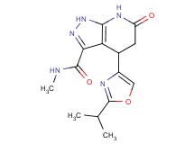 4-(2-isopropyl-1,3-oxazol-4-yl)-N-methyl-6-oxo-4,5,6,7-tetrahydro-1H-pyrazolo[3,4-b]pyridine-3-carboxamide