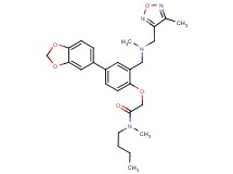 2-[4-(1,3-benzodioxol-5-yl)-2-({methyl[(4-methyl-1,2,5-oxadiazol-3-yl)methyl]amino}methyl)phenoxy]-N-butyl-N-methylacetamide