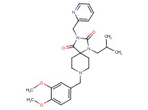8-(3,4-dimethoxybenzyl)-1-isobutyl-3-(2-pyridinylmethyl)-1,3,8-triazaspiro[4.5]decane-2,4-dione