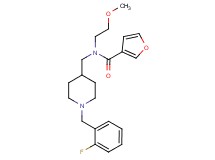 N-{[1-(2-fluorobenzyl)-4-piperidinyl]methyl}-N-(2-methoxyethyl)-3-furamide