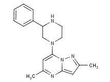 2,5-dimethyl-7-(3-phenyl-1-piperazinyl)pyrazolo[1,5-a]pyrimidine