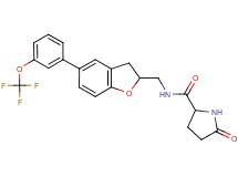 5-oxo-N-({5-[3-(trifluoromethoxy)phenyl]-2,3-dihydro-1-benzofuran-2-yl}methyl)prolinamide