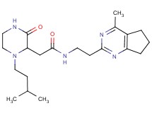 2-[1-(3-methylbutyl)-3-oxo-2-piperazinyl]-N-[2-(4-methyl-6,7-dihydro-5H-cyclopenta[d]pyrimidin-2-yl)ethyl]acetamide