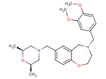 4-(3,4-dimethoxybenzyl)-7-{[(2R*,6S*)-2,6-dimethyl-4-morpholinyl]methyl}-2,3,4,5-tetrahydro-1,4-benzoxazepine