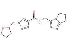 N-(6,7-dihydro-5H-pyrrolo[2,1-c][1,2,4]triazol-3-ylmethyl)-1-(tetrahydro-2-furanylmethyl)-1H-1,2,3-triazole-4-carboxamide